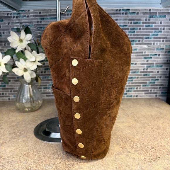 NWT Hammitt Tom Chocolate Diamond Suede purse - Picture 5 of 7